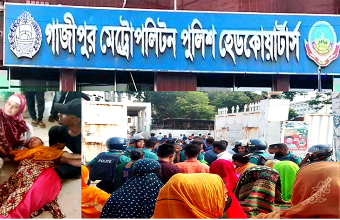 গাজীপুরে স্টাইল ক্র্যাফ্ট লিমিটেডের আন্দোলনরত শ্রমিকদের উপর হামলা