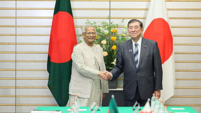 জাপানের প্রধানমন্ত্রী শিগেরু ইশিবার সঙ্গে প্রধান উপদেষ্টা ড. মুহাম্মদ ইউনূসের দ্বিপাক্ষিক বৈঠক অনুষ্ঠিত হয়।