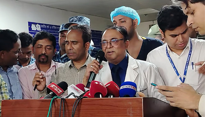 বিমান দুর্ঘটনায় বার্ন ইনস্টিটিউটে চিকিৎসাধীন ৪২ জন, আশঙ্কাজনক ৬
