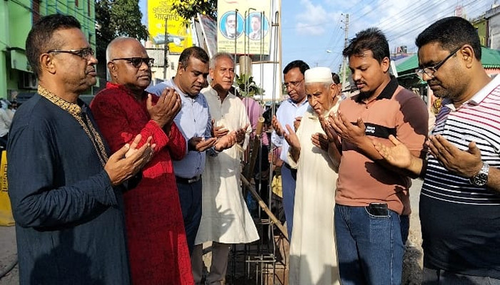 কুড়িগ্রামে শহীদ আশিক মেমোরিয়াল স্ট্রিট স্ট্যাম্পের ভিত্তিপ্রস্তর স্থাপন