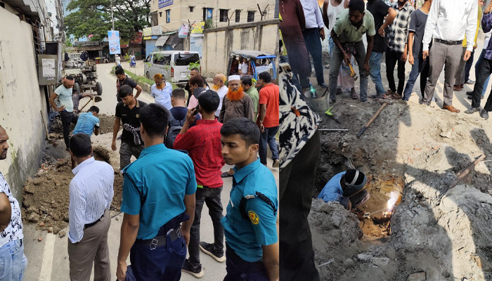 তিতাস গ্যাসের সাঁড়াশি অভিযান: অবৈধ সংযোগ উচ্ছেদ ও জরিমানা আদায়