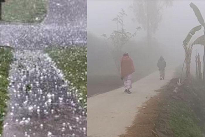 শৈত্যপ্রবাহ, বজ্র ও শিলাবৃষ্টির সম্ভাবনা